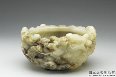 图片[2]-Jade brush washer with cloud and dragon decoration, Qing dynasty (1644-1911)-China Archive